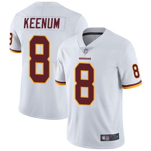 Washington Redskins Limited White Youth Case Keenum Road Jersey NFL Football 8 Vapor Untouchable